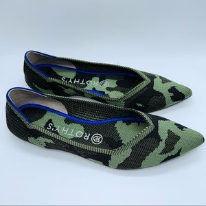 Rothy’s The Point Olive Camo Size 7.5